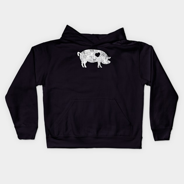 I Love Pig Kids Hoodie by stayilbee